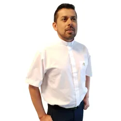 Camicia Clergyman Manica Corta