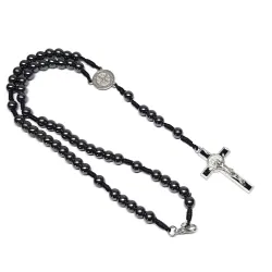Hematite cord rosary
