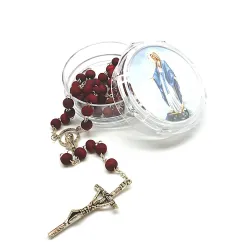 Rose sented wooden rosary