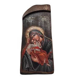 Icona legno cm 10x30 Madonna