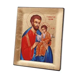Icona legno San Giuseppe su...