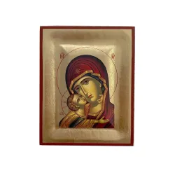 Icona legno Madonna con...
