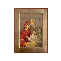 Icona legno Sacra Famiglia...
